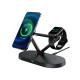 Беспроводной зарядный стенд AceFast E9 3 in 1 With MagSafe Black